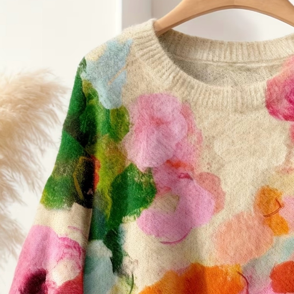 BEST SELLER! LIMITED QUANTITIES! Watercolor Floral Sweater
English Country Gardn - Picture 2 of 15